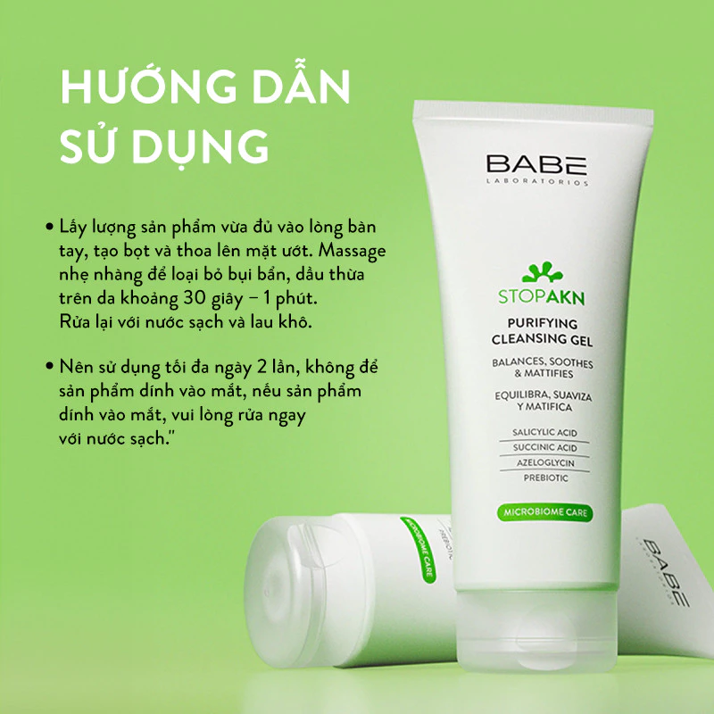 BABÉ Stop AKN Purifying Cleansing Gel (1)