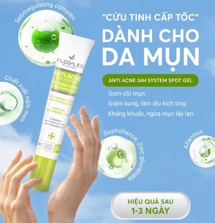 Floslek Anti Acne Acne 24h System Spot Gel For Imperfections (2)